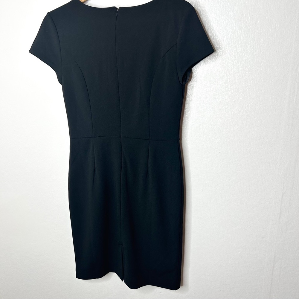 Banana Republic Classic Black‎ Business Casual Career Sheath Mini Dress 6 - Picture 10 of 11